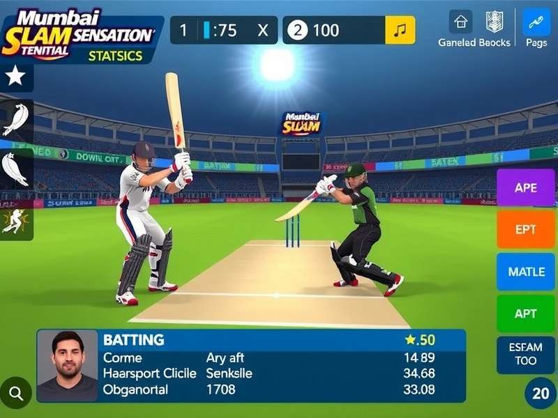 Mumbai Slam Sensation batting interface